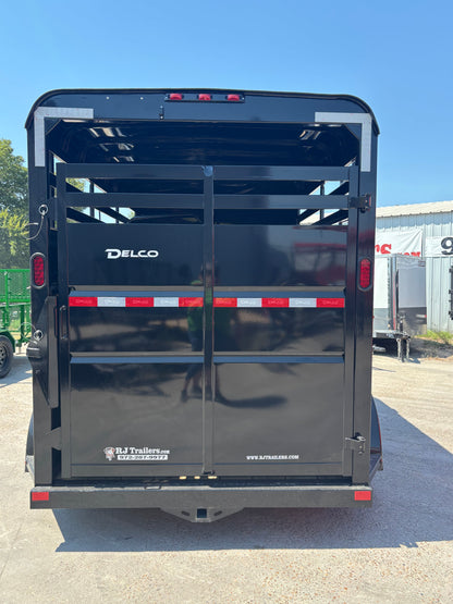6' x 14' 2 Horse Slant Trailer Delco #H614