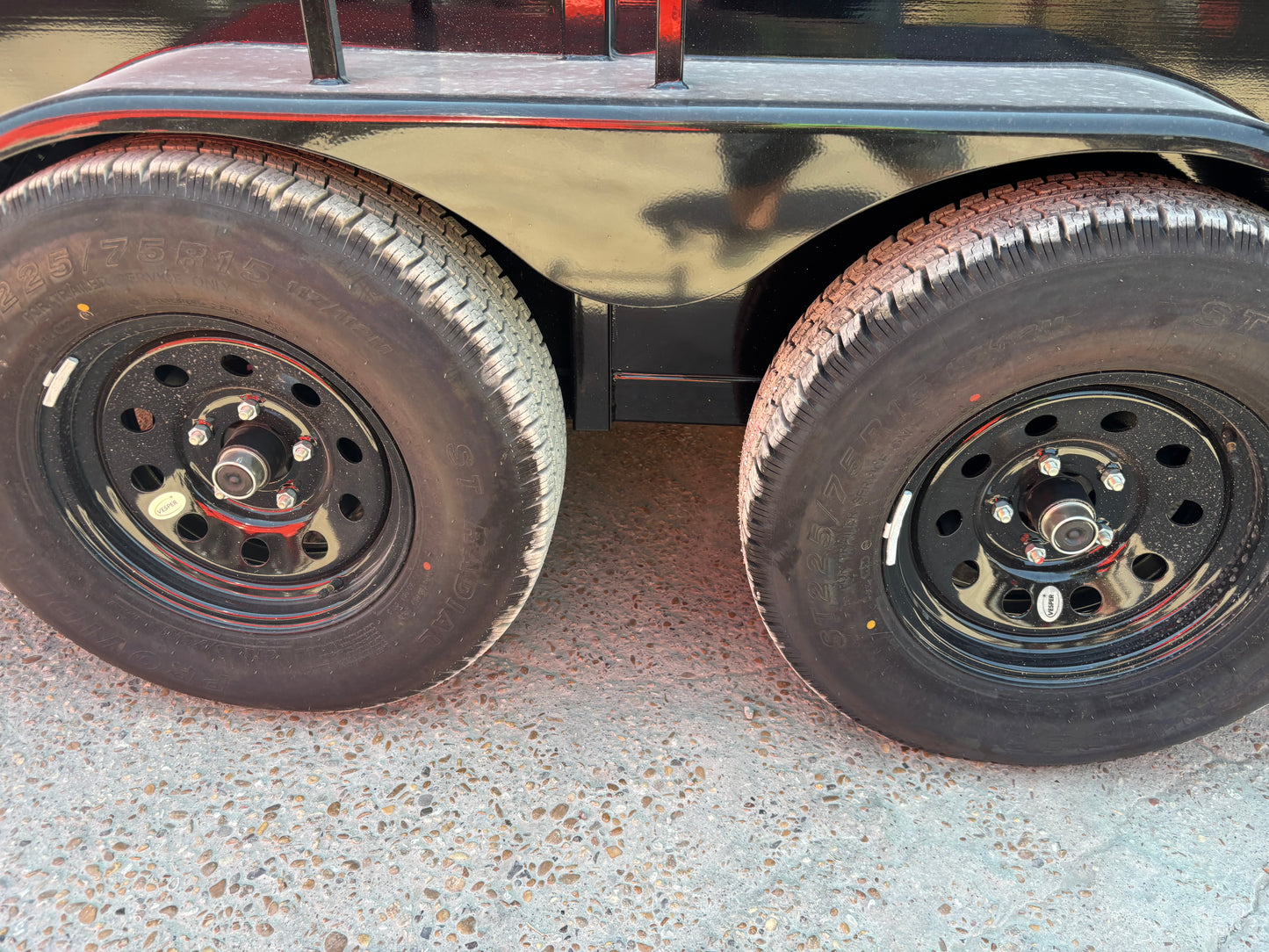 6' x 14' 2 Horse Slant Trailer Delco #H614