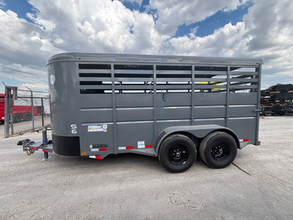 6' x 16' Cattle Stock Trailer Delco #S616