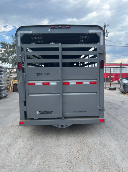 6' x 16' Cattle Stock Trailer Delco #S616
