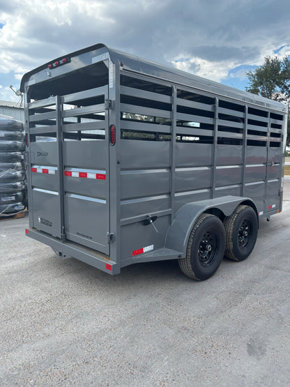 6' x 16' Cattle Stock Trailer Delco #S616