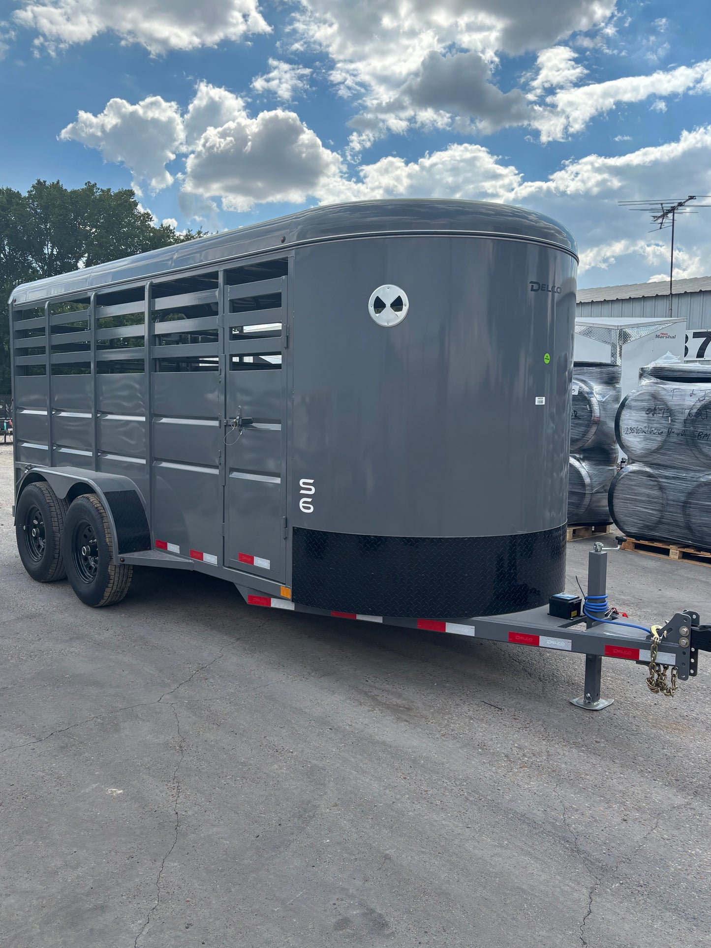 6' x 16' Cattle Stock Trailer Delco #S616
