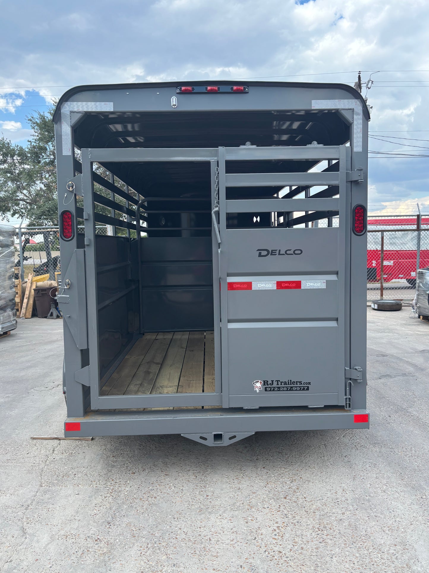 6' x 16' Cattle Stock Trailer Delco #S616