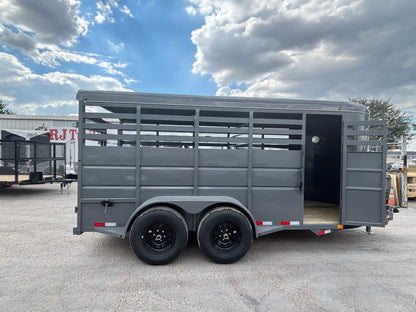 6' x 16' Cattle Stock Trailer Delco #S616