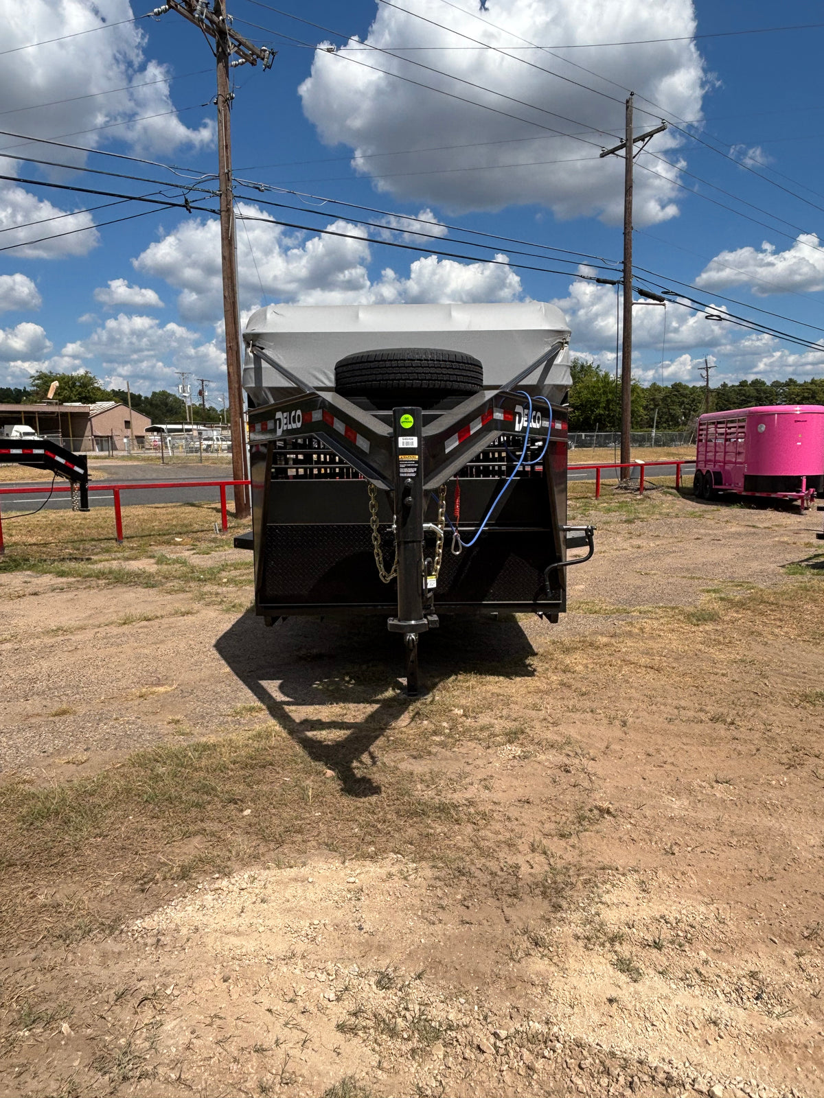 6'8" x 24' GN Cattle Stock Trailer Delco #B824