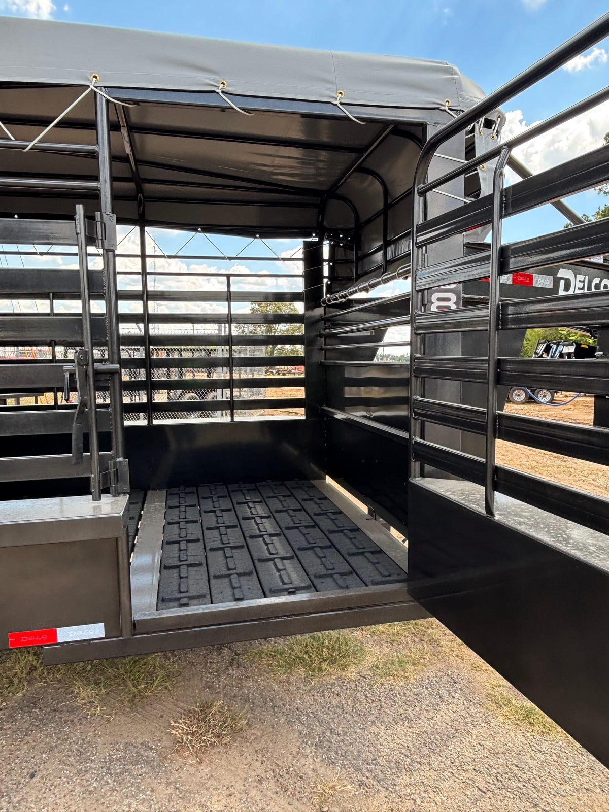 6'8" x 24' GN Cattle Stock Trailer Delco #B824