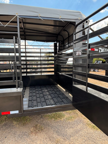 6'8" x 24' GN Cattle Stock Trailer Delco #B824
