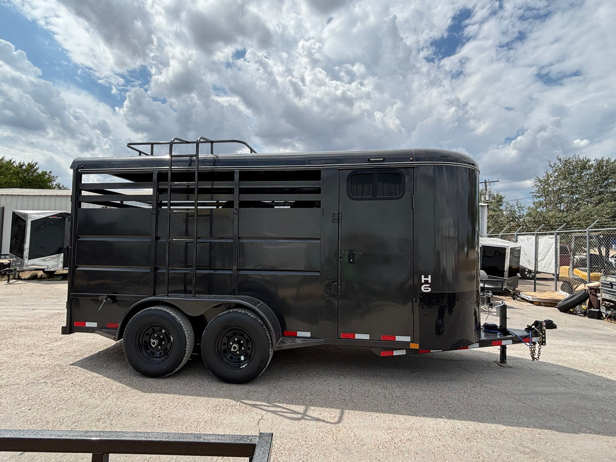6' x 16' 3 Horse Slant Trailer Delco #H616
