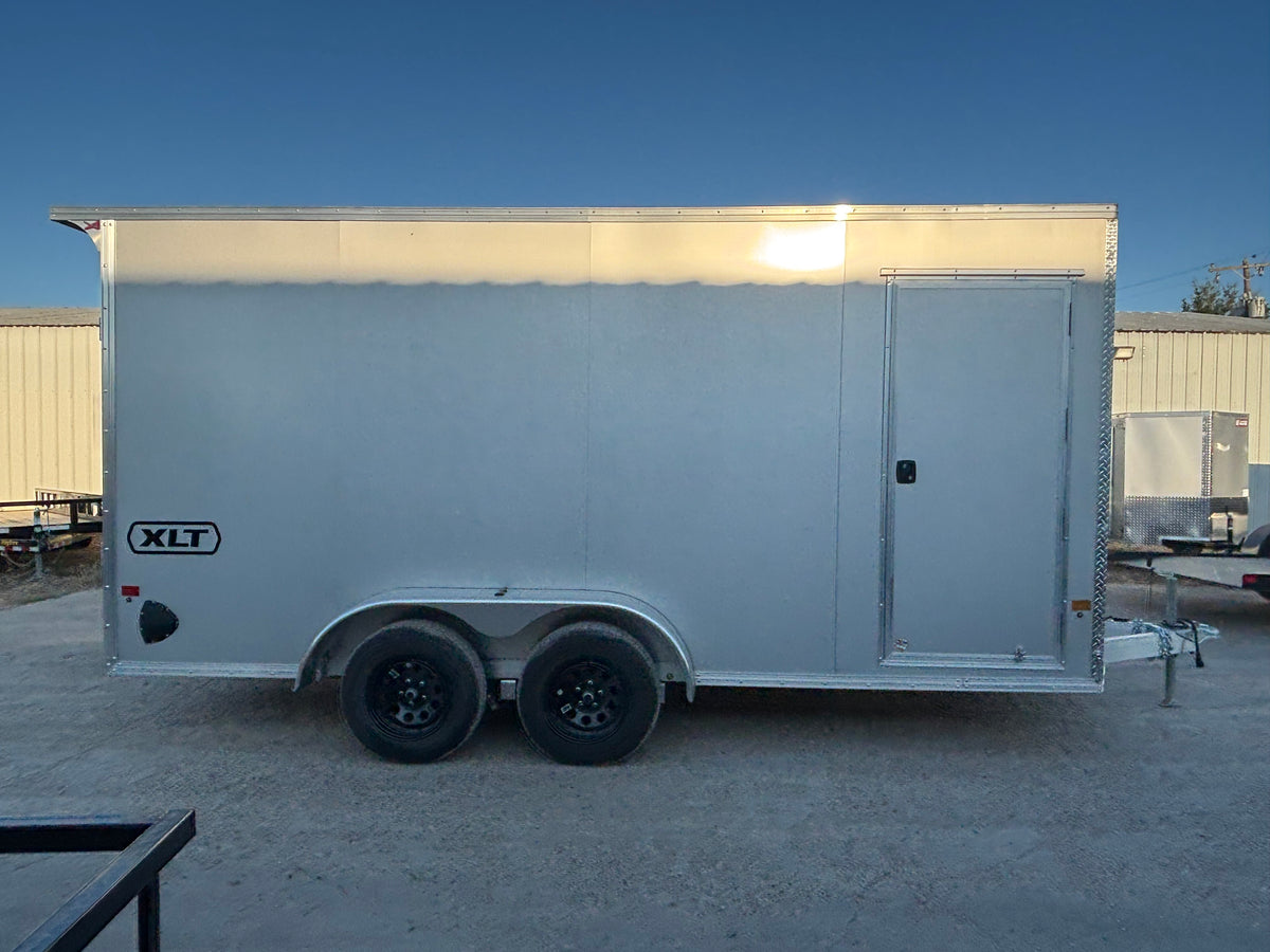 7 x 16' XLT Pro Series Enclosed TA Alcom Cargo Trailer #EZEC7X16XLT-P