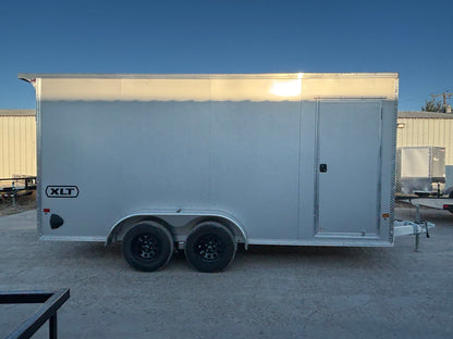 7 x 16' XLT Pro Series Enclosed TA Alcom Cargo Trailer #EZEC7X16XLT-P