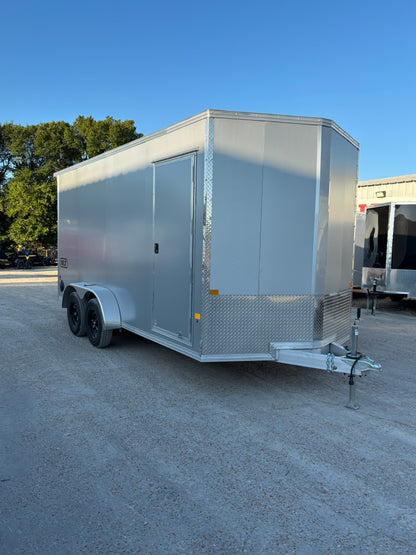 7 x 16' XLT Pro Series Enclosed TA Alcom Cargo Trailer #EZEC7X16XLT-P