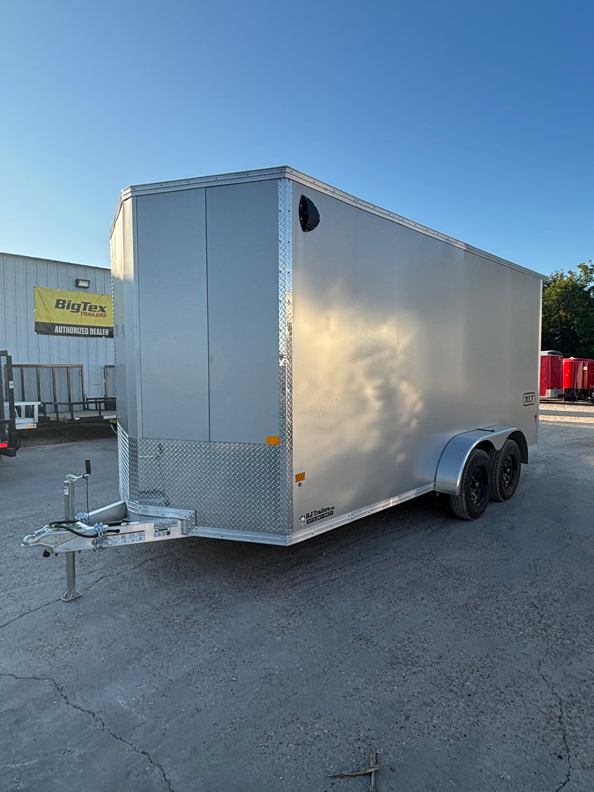 7 x 16' XLT Pro Series Enclosed TA Alcom Cargo Trailer #EZEC7X16XLT-P