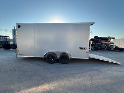 7 x 16' XLT Pro Series Enclosed TA Alcom Cargo Trailer #EZEC7X16XLT-P