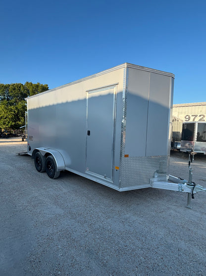 7 x 16' XLT Pro Series Enclosed TA Alcom Cargo Trailer #EZEC7X16XLT-P