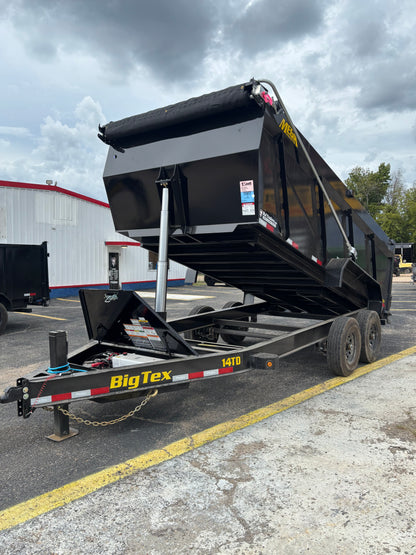 7 X 16' BP Dump Trailer Big Tex #14TD-16C4A-XBK