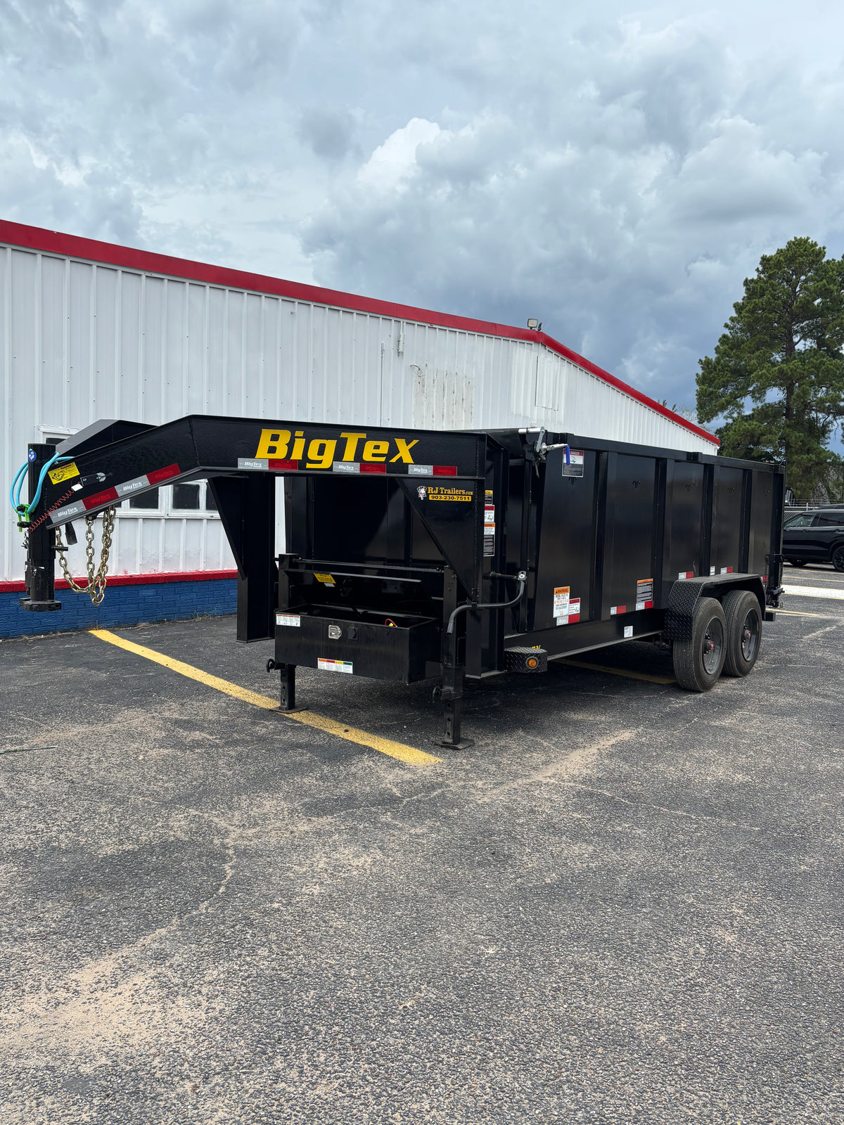 7 x 16' GN Dump Trailer Big Tex #16GX-16BK6-P4