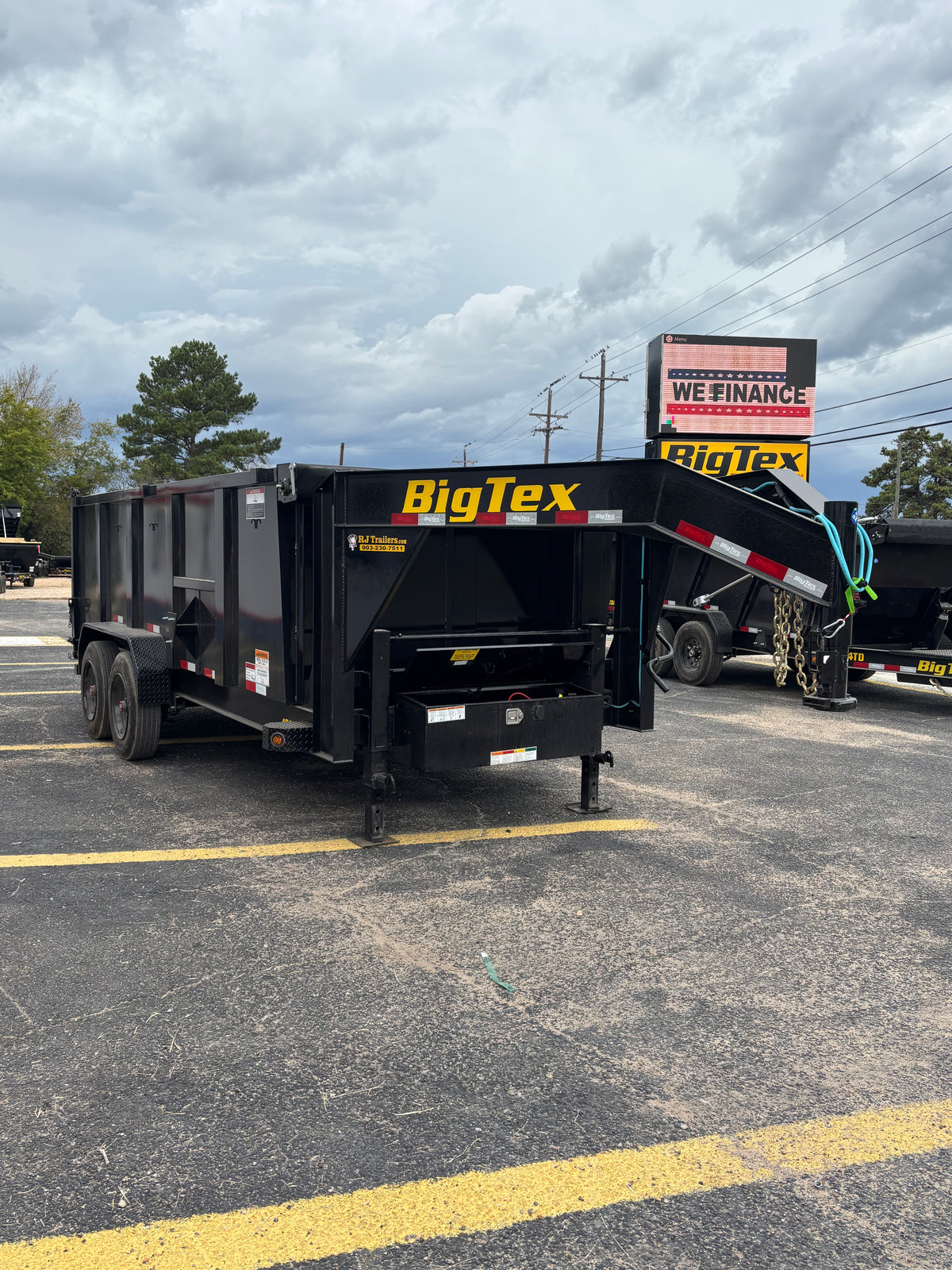 7 x 16' GN Dump Trailer Big Tex #16GX-16BK6-P4