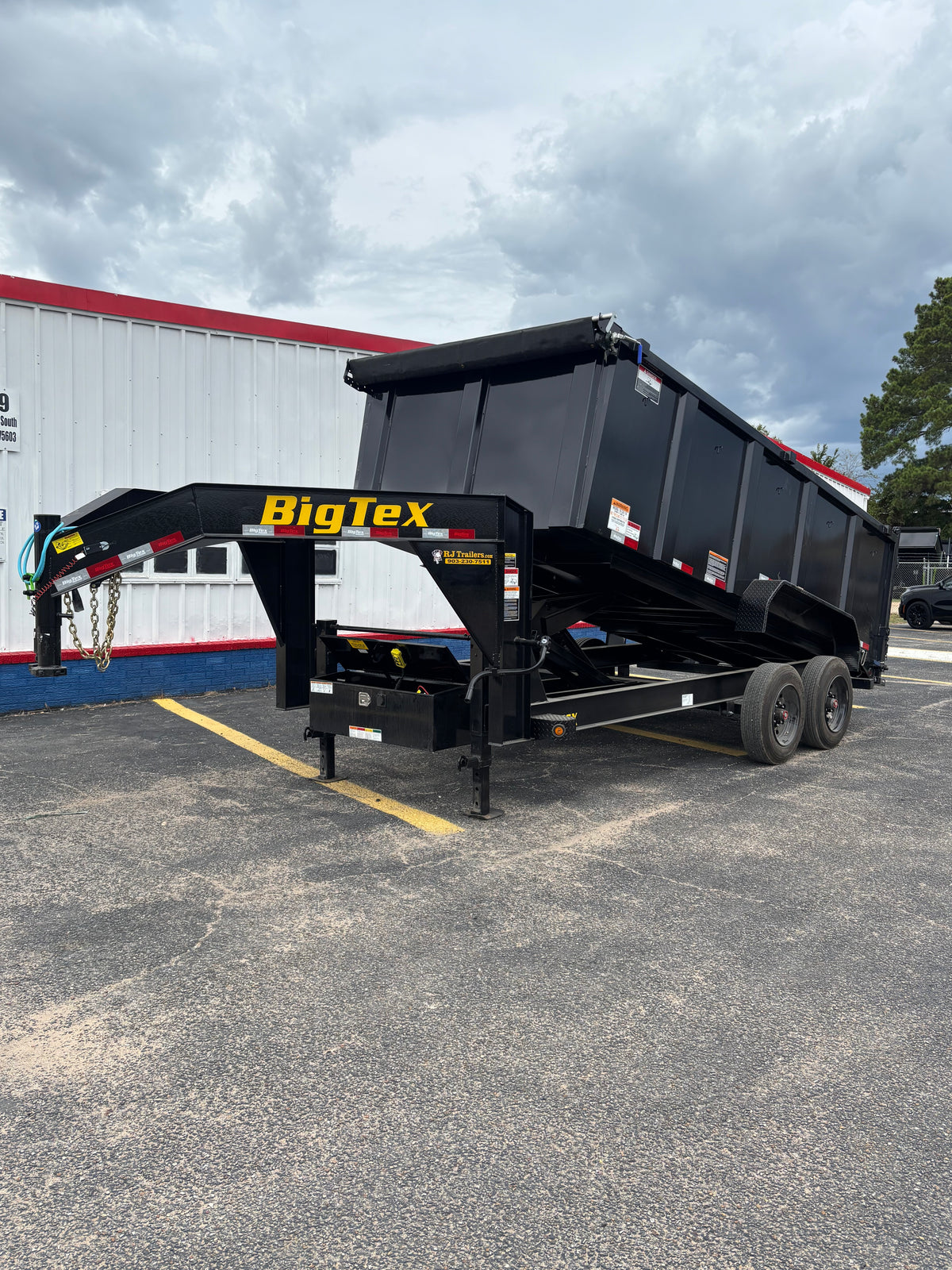 7 x 16' GN Dump Trailer Big Tex #16GX-16BK6-P4