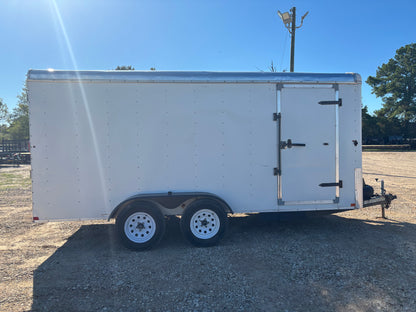 7 x 16' Hawkline Enclosed Trailer #17767 Used
