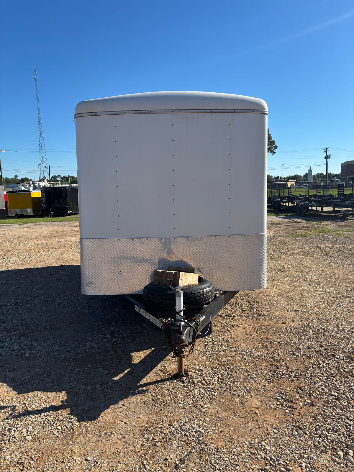 7 x 16' Hawkline Enclosed Trailer #17767 Used