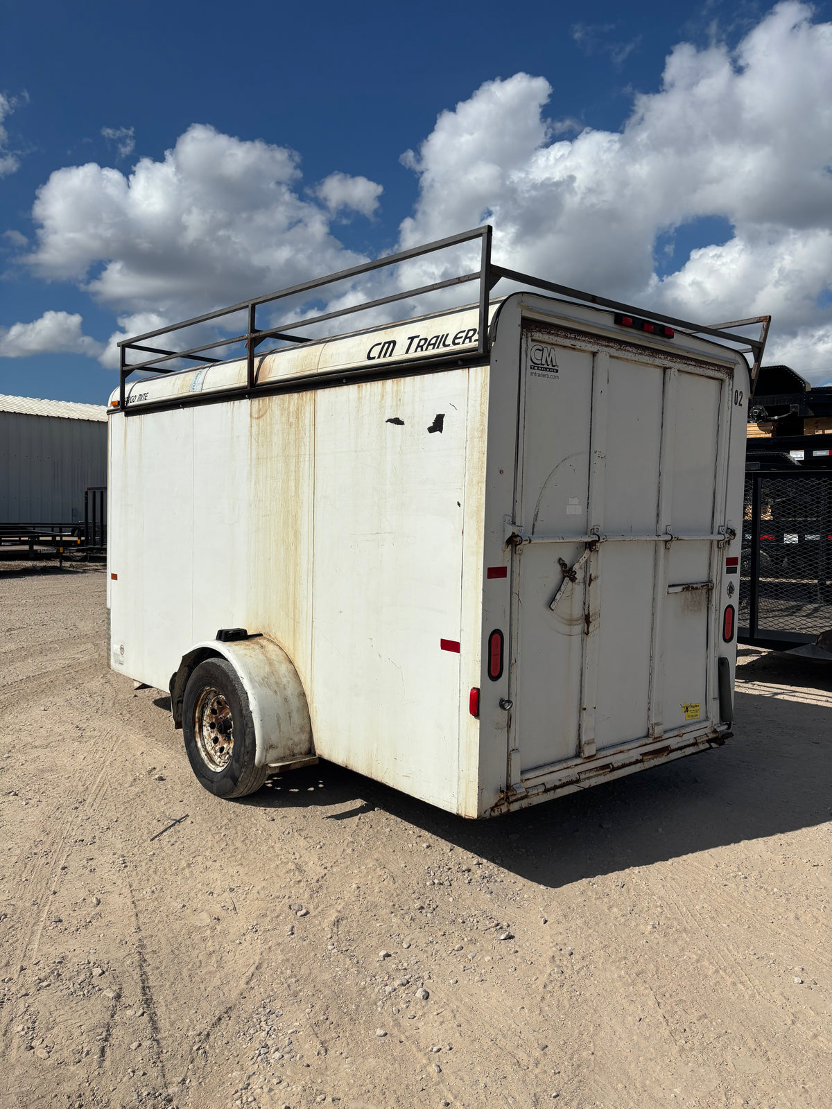 6 x 12' CM Steel Cargo SA #08201 USED
