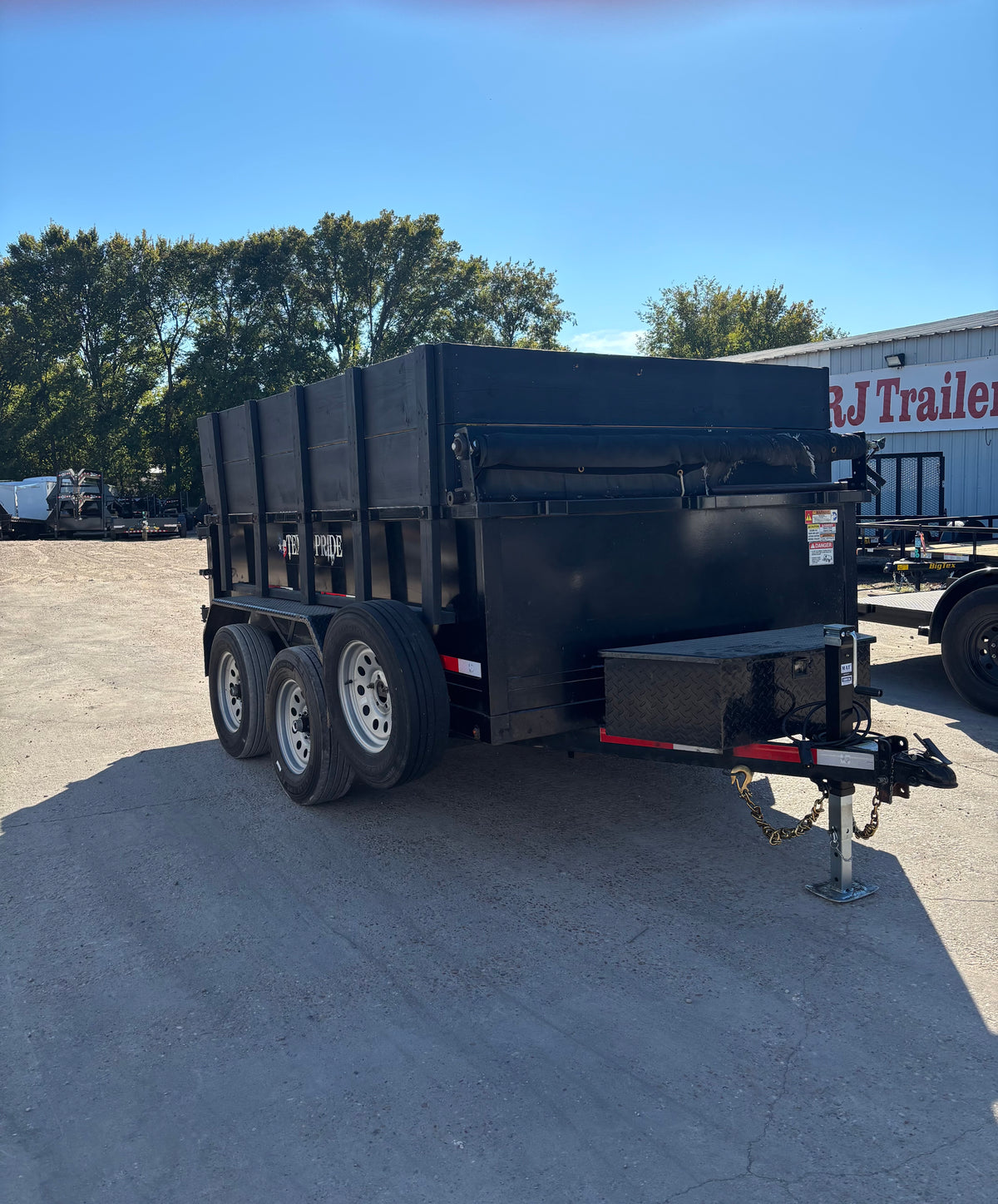 6 x 10' Dump Trailer Texas Pride BP Dump Used #47668