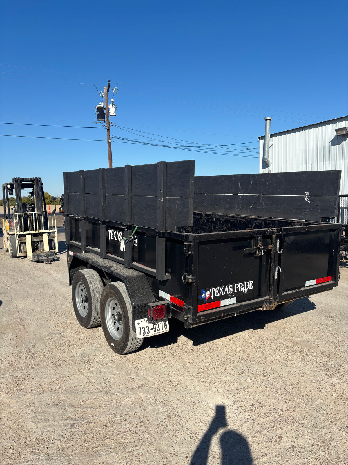6 x 10' Dump Trailer Texas Pride BP Dump Used #47668