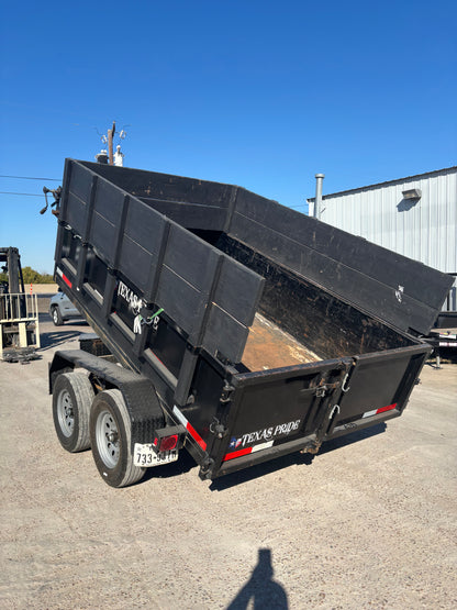 6 x 10' Dump Trailer Texas Pride BP Dump Used #47668