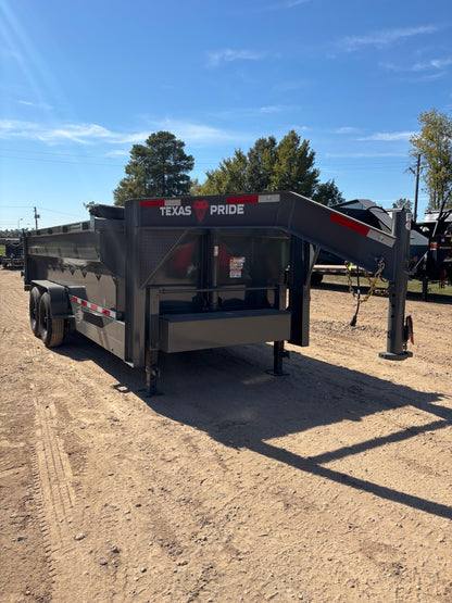 7 x 16' GN Dump Trailer Texas Pride #DT-7163-16KGN