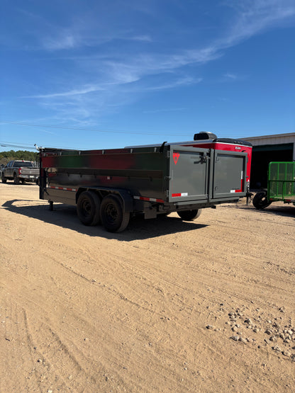 7 x 16' GN Dump Trailer Texas Pride #DT-7163-16KGN
