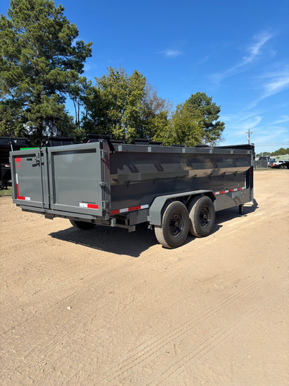 7 x 16' GN Dump Trailer Texas Pride #DT-7163-16KGN