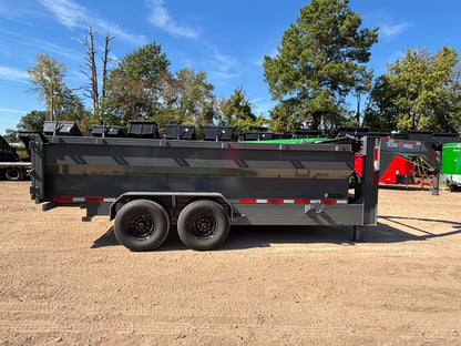 7 x 16' GN Dump Trailer Texas Pride #DT-7163-16KGN