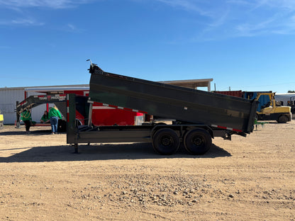 7 x 16' GN Dump Trailer Texas Pride #DT-7163-16KGN