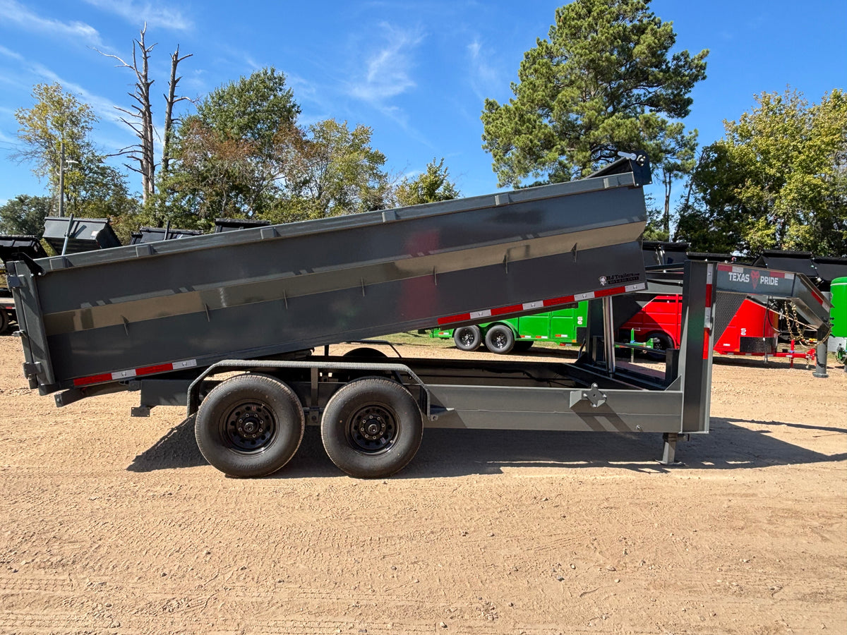 7 x 16' GN Dump Trailer Texas Pride #DT-7163-16KGN