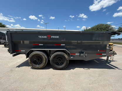 7 x 14' BP Dump Trailer Texas Pride #DT-7143-16KBP