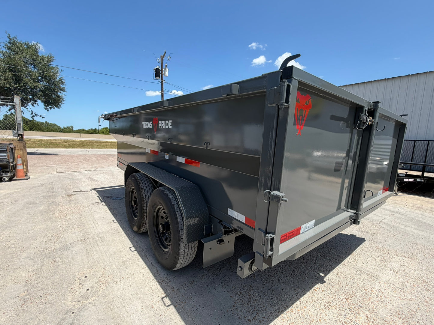 7 x 14' BP Dump Trailer Texas Pride #DT-7143-16KBP