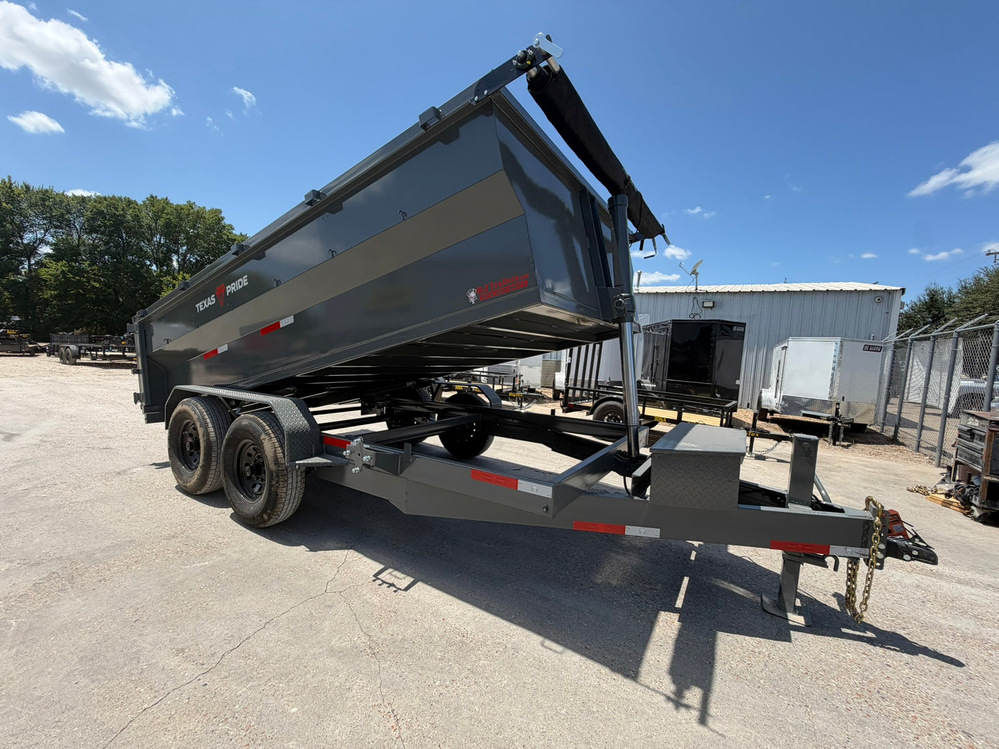 7 x 14' BP Dump Trailer Texas Pride #DT-7143-16KBP