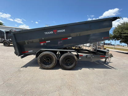 7 x 14' BP Dump Trailer Texas Pride #DT-7143-16KBP