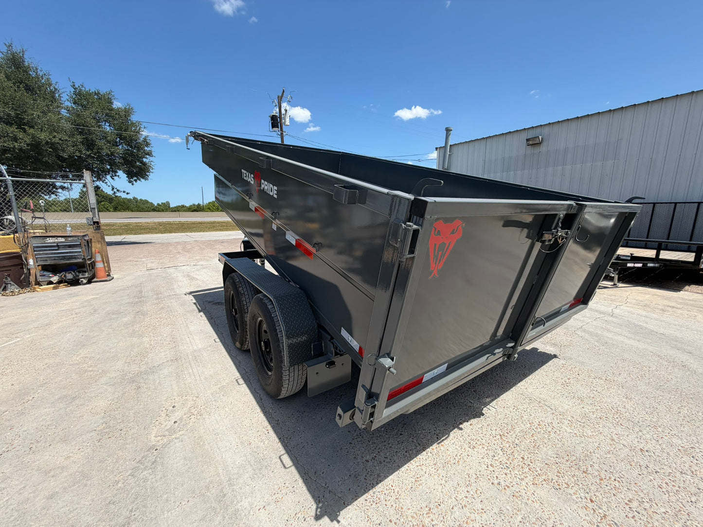 7 x 14' BP Dump Trailer Texas Pride #DT-7143-16KBP