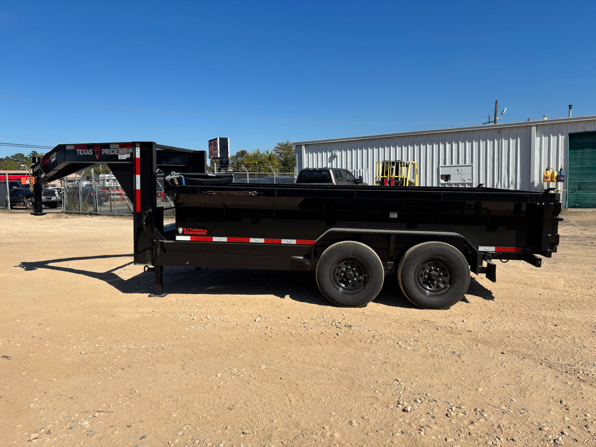 7 x 14' GN Dump Trailer Texas Pride #DT-7142-14KGN