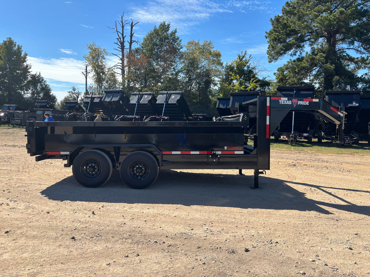 7 x 14' GN Dump Trailer Texas Pride #DT-7142-14KGN