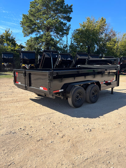 7 x 14' GN Dump Trailer Texas Pride #DT-7142-14KGN