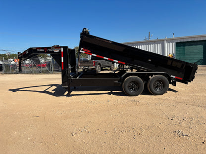 7 x 14' GN Dump Trailer Texas Pride #DT-7142-14KGN