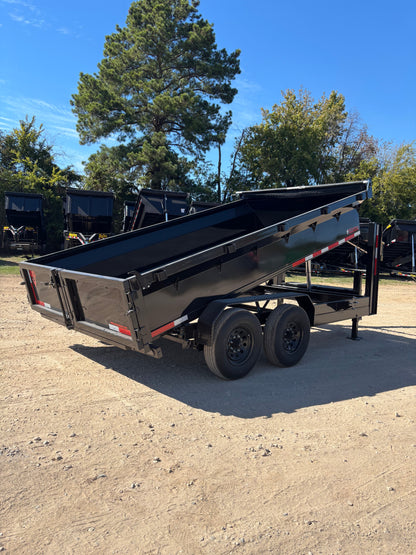 7 x 14' GN Dump Trailer Texas Pride #DT-7142-14KGN