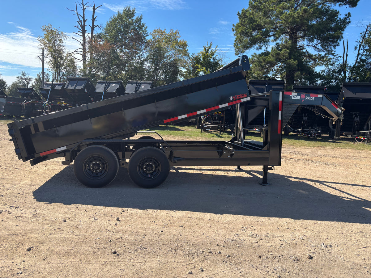 7 x 14' GN Dump Trailer Texas Pride #DT-7142-14KGN