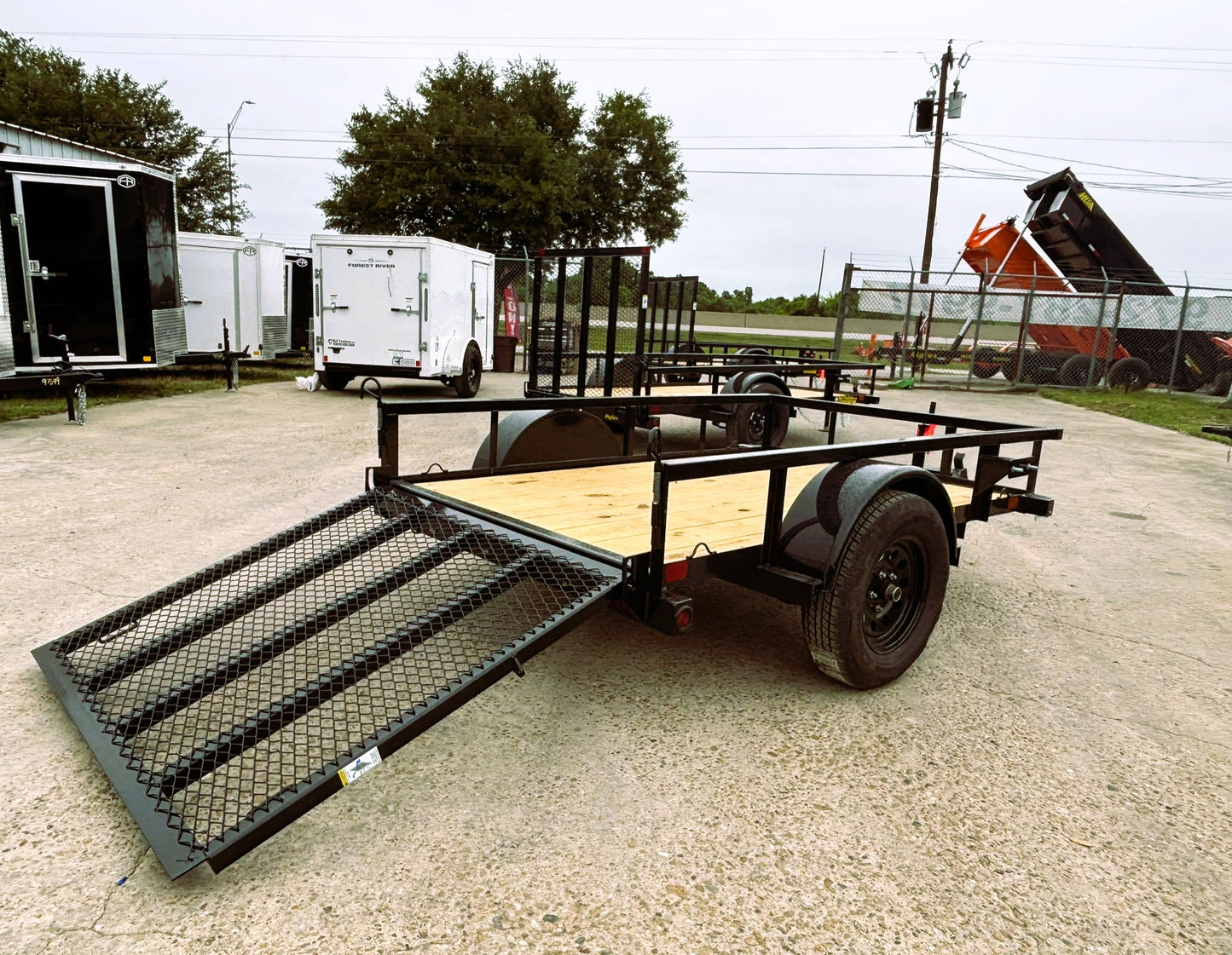 5 x 8' SA Utility Trailer Big Tex #30SA-08R1A-4PBK