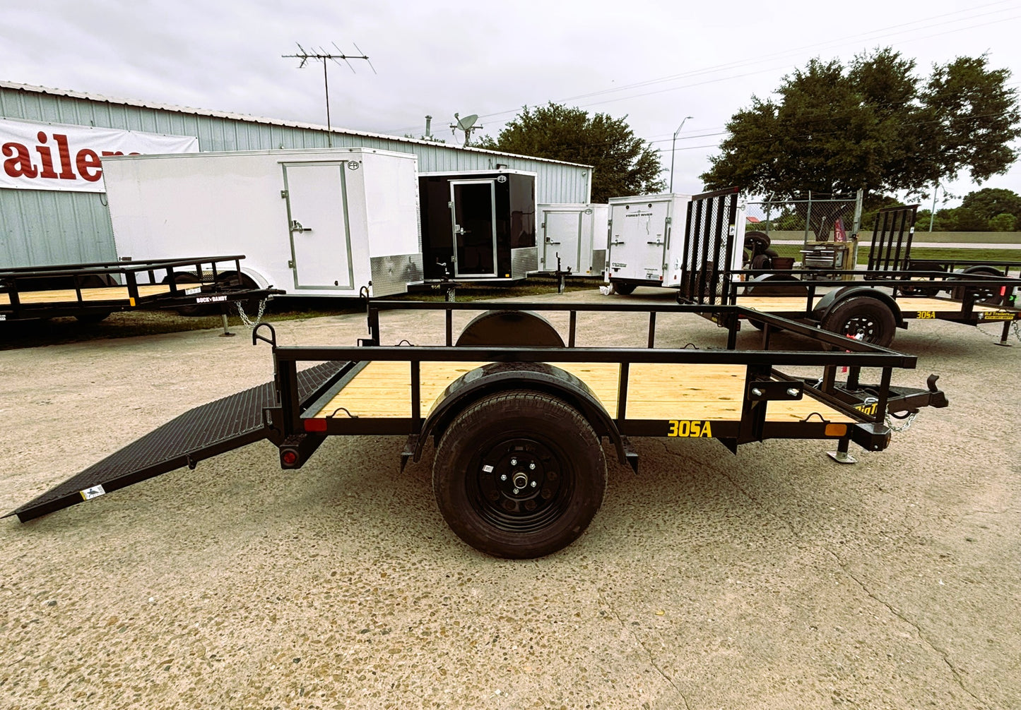 5 x 8' SA Utility Trailer Big Tex #30SA-08R1A-4PBK