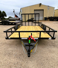 77" x 12' SA Utility Trailer Big Tex #35SA-12R1A-4PBK