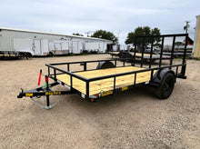 77" x 12' SA Utility Trailer Big Tex #35SA-12R1A-4PBK
