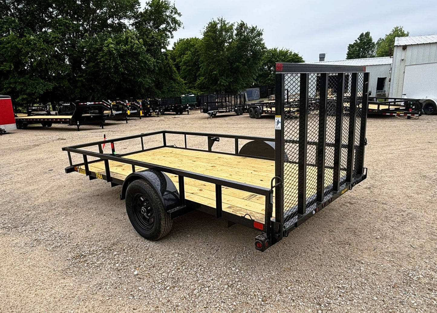 77" x 12' SA Utility Trailer Big Tex #35SA-12R1A-4PBK